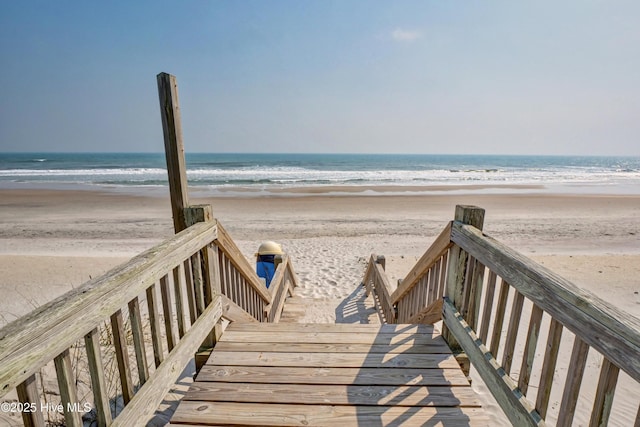 6703 13th Ave, North Topsail Beach, NC 28460 - view of community featuring view of water and beach