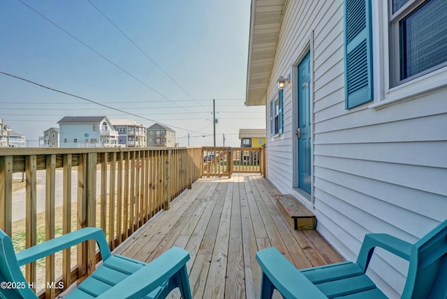 6703 13th Ave, North Topsail Beach, NC 28460 - view of wooden terrace