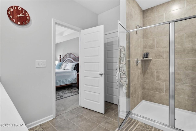 1673 White Starfish Ct, Calabash, NC 28467 - ensuite bathroom featuring a shower stall and tile patterned flooring