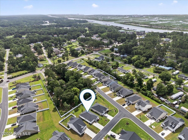1673 White Starfish Ct, Calabash, NC 28467 - aerial view of property's location featuring nearby suburban area