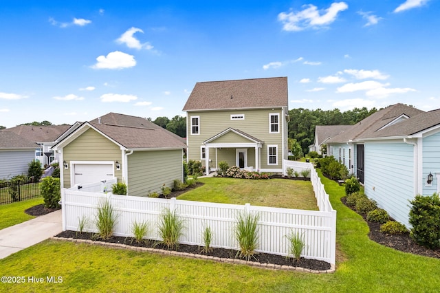 9154 Village Lake Dr SW, Calabash, NC 28467 - view of front of house with a garage, driveway, and a residential view