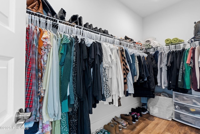 9154 Village Lake Dr SW, Calabash, NC 28467 - spacious closet featuring wood finished floors