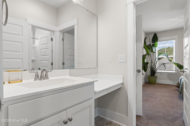 9154 Village Lake Dr SW, Calabash, NC 28467 - bathroom with vanity and baseboards