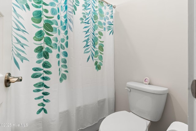 9154 Village Lake Dr SW, Calabash, NC 28467 - full bathroom featuring toilet and a shower with curtain