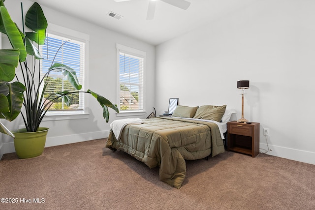 9154 Village Lake Dr SW, Calabash, NC 28467 - bedroom with carpet flooring and a ceiling fan