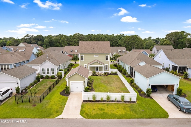 9154 Village Lake Dr SW, Calabash, NC 28467 - aerial perspective of suburban area
