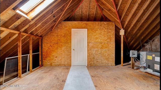 4725 Wedgefield Dr, Wilmington, NC 28409 - unfinished attic featuring a skylight