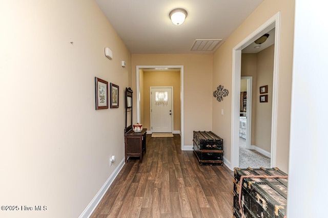 276 Widgeon Way, Lillington, NC 27546 - corridor with dark wood finished floors and baseboards
