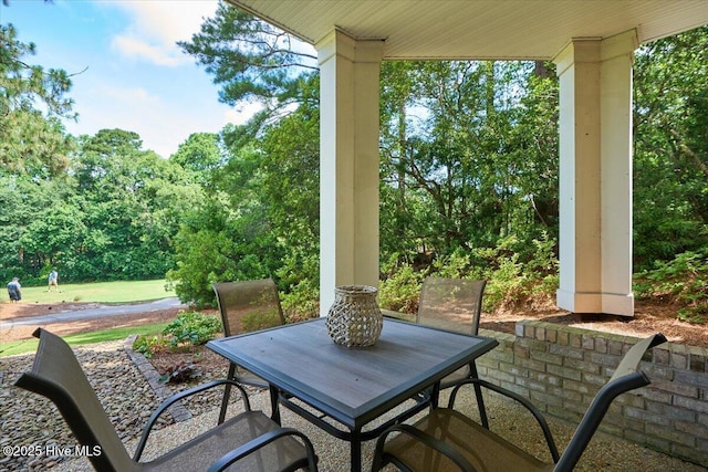 240 Cochrane Castle Cir Unit F, Pinehurst, NC 28374 - view of patio / terrace with outdoor dining area