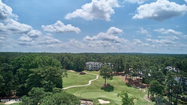 240 Cochrane Castle Cir Unit F, Pinehurst, NC 28374 - drone / aerial view of a heavily wooded area and a golf club