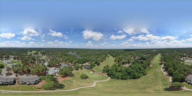 240 Cochrane Castle Cir Unit F, Pinehurst, NC 28374 - drone / aerial view of a local golf course and a forest