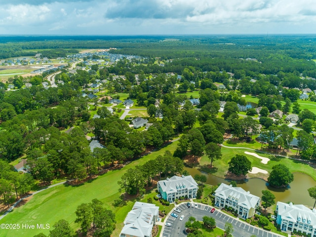 330 S Middleton Dr NW Unit 1009, Calabash, NC 28467 - aerial perspective of suburban area featuring a golf club and a nearby body of water