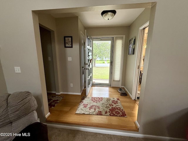 2834 Lancaster Rd NW, Wilson, NC 27896 - entryway featuring light wood finished floors and baseboards