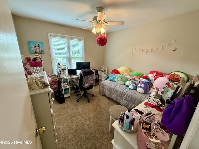 2834 Lancaster Rd NW, Wilson, NC 27896 - bedroom with carpet flooring and ceiling fan