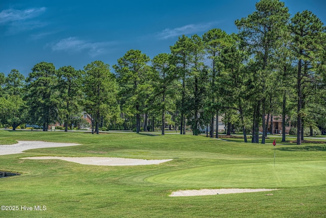 6227 Harbourside Dr, New Bern, NC 28560 - surrounding community with a lawn and view of golf course