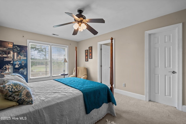 6122 Timber Creek Ln, Wilmington, NC 28411 - bedroom featuring carpet and a ceiling fan