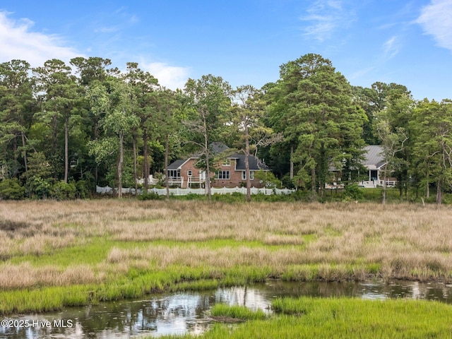 6122 Timber Creek Ln, Wilmington, NC 28411 - water view with a heavily wooded area