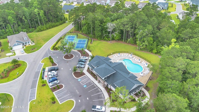 6468 Merceron St SW, Ocean Isle Beach, NC 28469 - aerial view of a pool