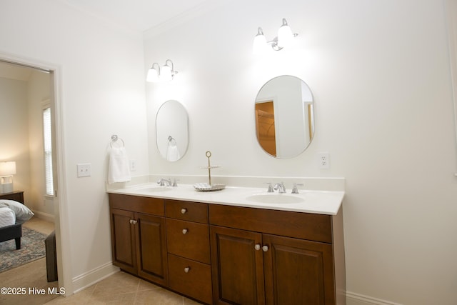 2 Tyler Way, Pinehurst, NC 28374 - full bath featuring double vanity, ensuite bath, and crown molding