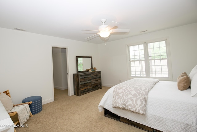 2 Tyler Way, Pinehurst, NC 28374 - bedroom with light carpet and a ceiling fan