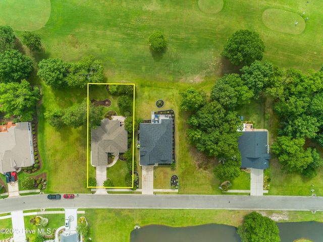 1045 Edenton Dr NW, Calabash, NC 28467 - aerial view of property's location with property boundaries highlighted