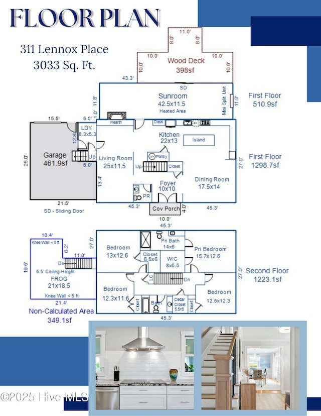 311 Lennox Pl, Wilmington, NC 28412 - view of property floor plan