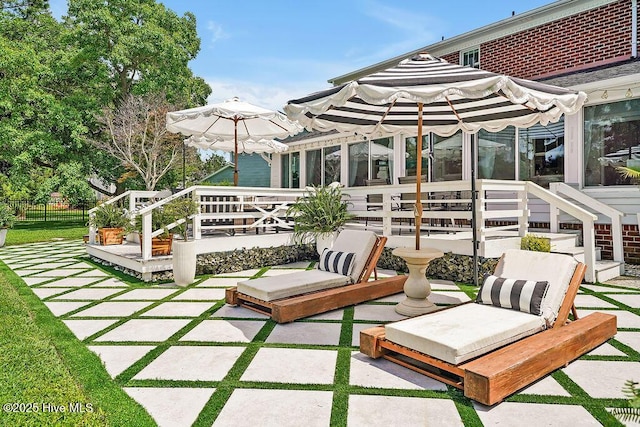 311 Lennox Pl, Wilmington, NC 28412 - view of patio / terrace with a deck