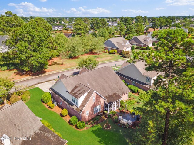 258 Morning View Way, Leland, NC 28451 - aerial view of residential area with a tree filled landscape