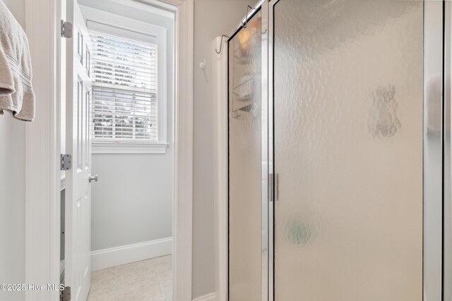 258 Morning View Way, Leland, NC 28451 - full bath with a stall shower and tile patterned flooring