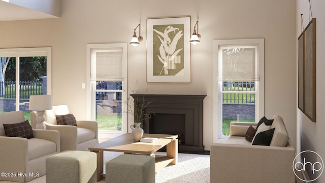 259 Sycamore Forest Dr, Wallace, NC 28466 - carpeted living area with healthy amount of natural light