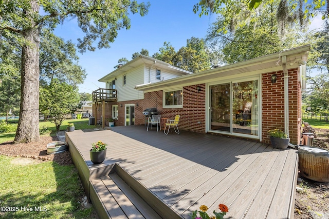 604 W Wilson Creek Dr, Trent Woods, NC 28562 - view of wooden deck