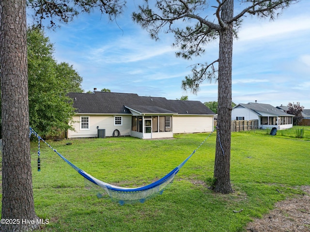 165 Parnell Rd, Hubert, NC 28539 - rear view of property featuring a sunroom