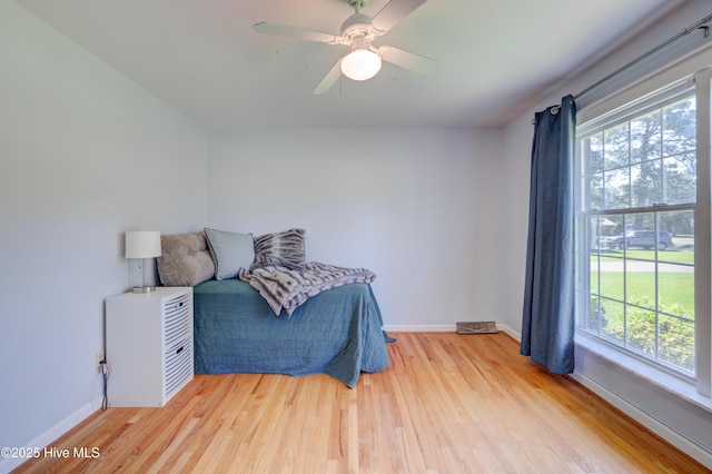 3921 Westover Rd, Wilmington, NC 28403 - sitting room featuring light wood-type flooring and ceiling fan