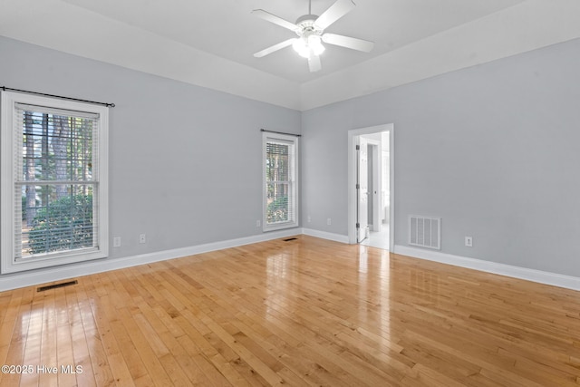 183 Baker Cir W, End, NC 27376 - unfurnished room featuring hardwood / wood-style flooring and a ceiling fan