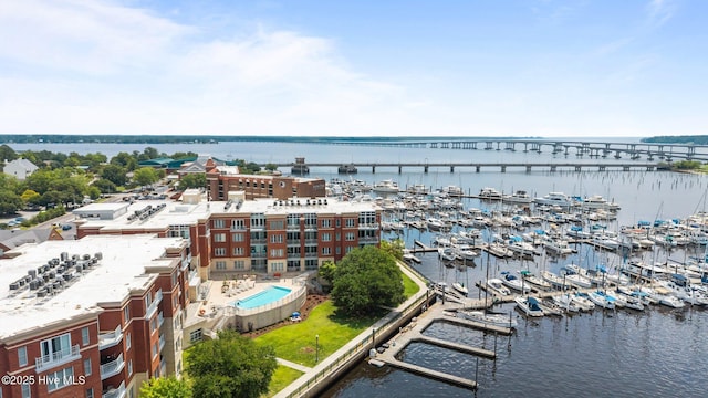 219 Sky Sail Blvd, New Bern, NC 28560 - bird's eye view of numerous boat docks and a nearby body of water