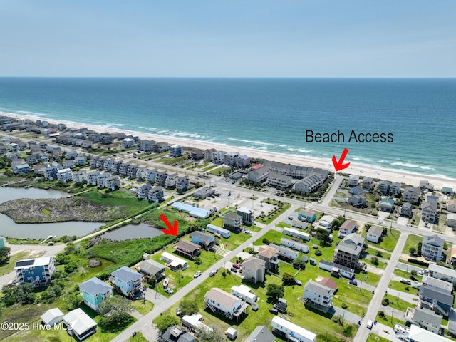9010 W 9th St, Surf City, NC 28445 - drone / aerial view of extended coastline