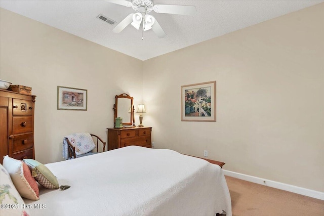 1 Pine Crest Dr, Whispering Pines, NC 28327 - bedroom featuring light carpet and ceiling fan