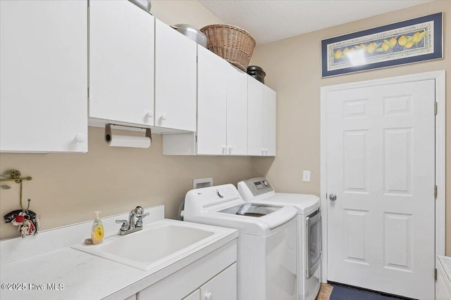 1 Pine Crest Dr, Whispering Pines, NC 28327 - washroom with cabinet space and washer and dryer