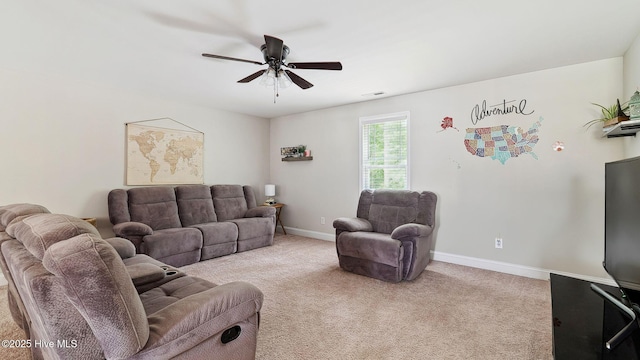 75 Bynum Ct, Vass, NC 28394 - living room with a ceiling fan and carpet floors