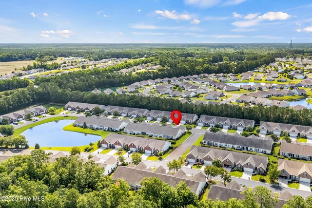 73 Field Planters Cir, Calabash, NC 28467 - aerial perspective of suburban area with a large body of water