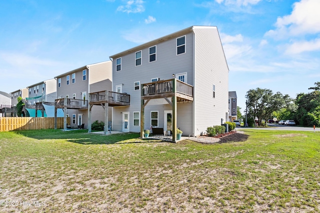 701 Elton Ave Unit 1, Carolina Beach, NC 28428 - back of house featuring a residential view and a deck