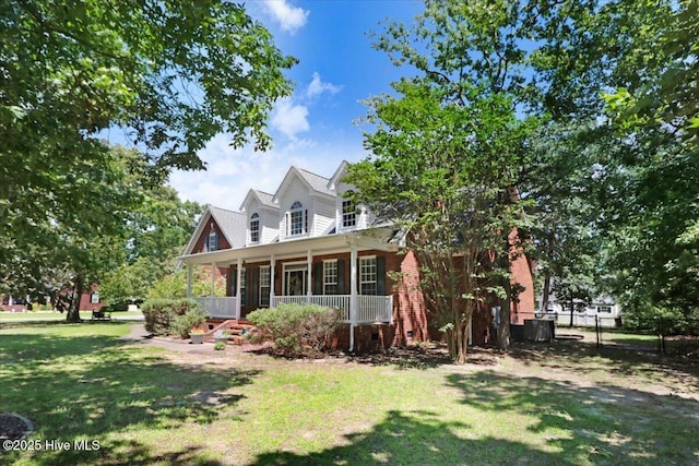 419 Morgan Trace Ln, Goldsboro, NC 27530 - view of front of home with covered porch and brick siding