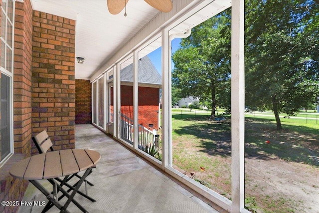 419 Morgan Trace Ln, Goldsboro, NC 27530 - view of unfurnished sunroom