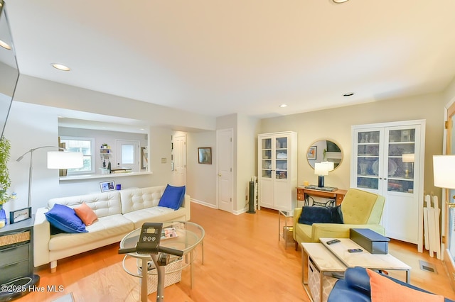 875 Martin Luther King Jr Blvd Apt 7, Chapel Hill, NC 27514 - living room with light wood-style floors and recessed lighting