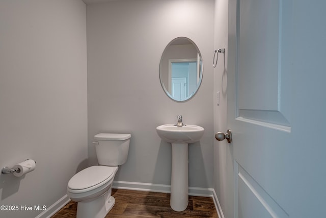 411 Isabelle St, New Bern, NC 28560 - half bath with toilet and wood finished floors