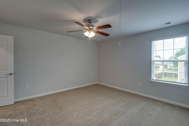411 Isabelle St, New Bern, NC 28560 - unfurnished room featuring light carpet and ceiling fan