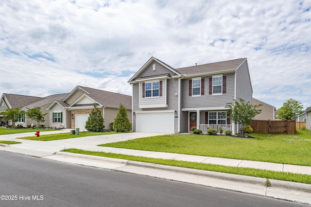 411 Isabelle St, New Bern, NC 28560 - view of front facade with driveway and a garage