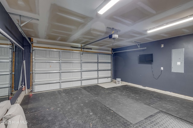 411 Isabelle St, New Bern, NC 28560 - garage with a garage door opener and electric panel