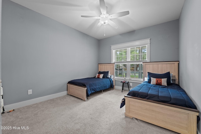 1 Miles Ct, Pinehurst, NC 28374 - carpeted bedroom with baseboards and ceiling fan