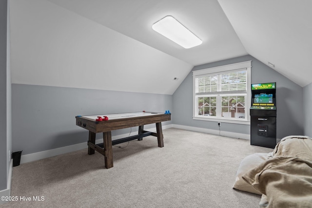 1 Miles Ct, Pinehurst, NC 28374 - recreation room featuring lofted ceiling and carpet